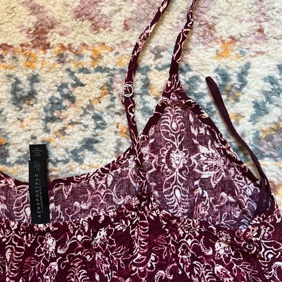 Aéropostale Red Pattern Romper - Picture 4 of 6